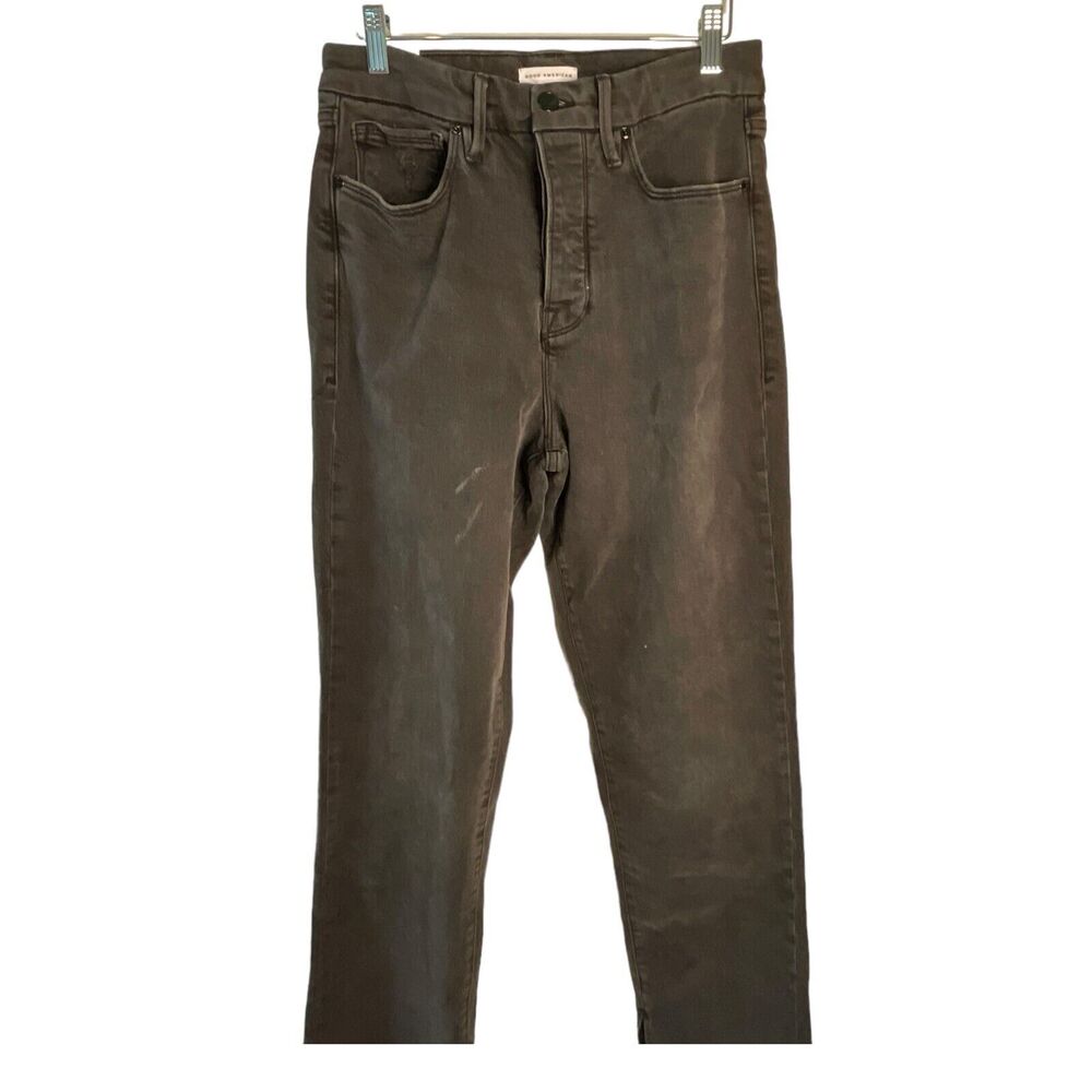 Good American‎ Women's Black Good Boy Straight Leg Jeans Size 8/29
